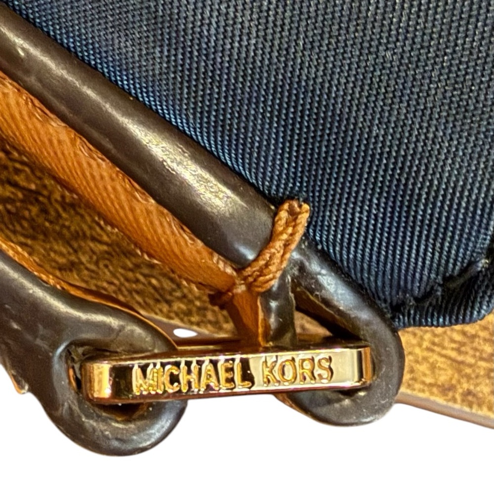Michael Kors Kelsey Blue Nylon Crossbody Bag with Adjustable Strap - Picture 11 of 11